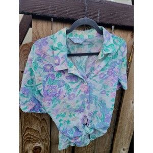 Blair Floral Button Up Vintage 80's 90's